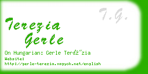 terezia gerle business card